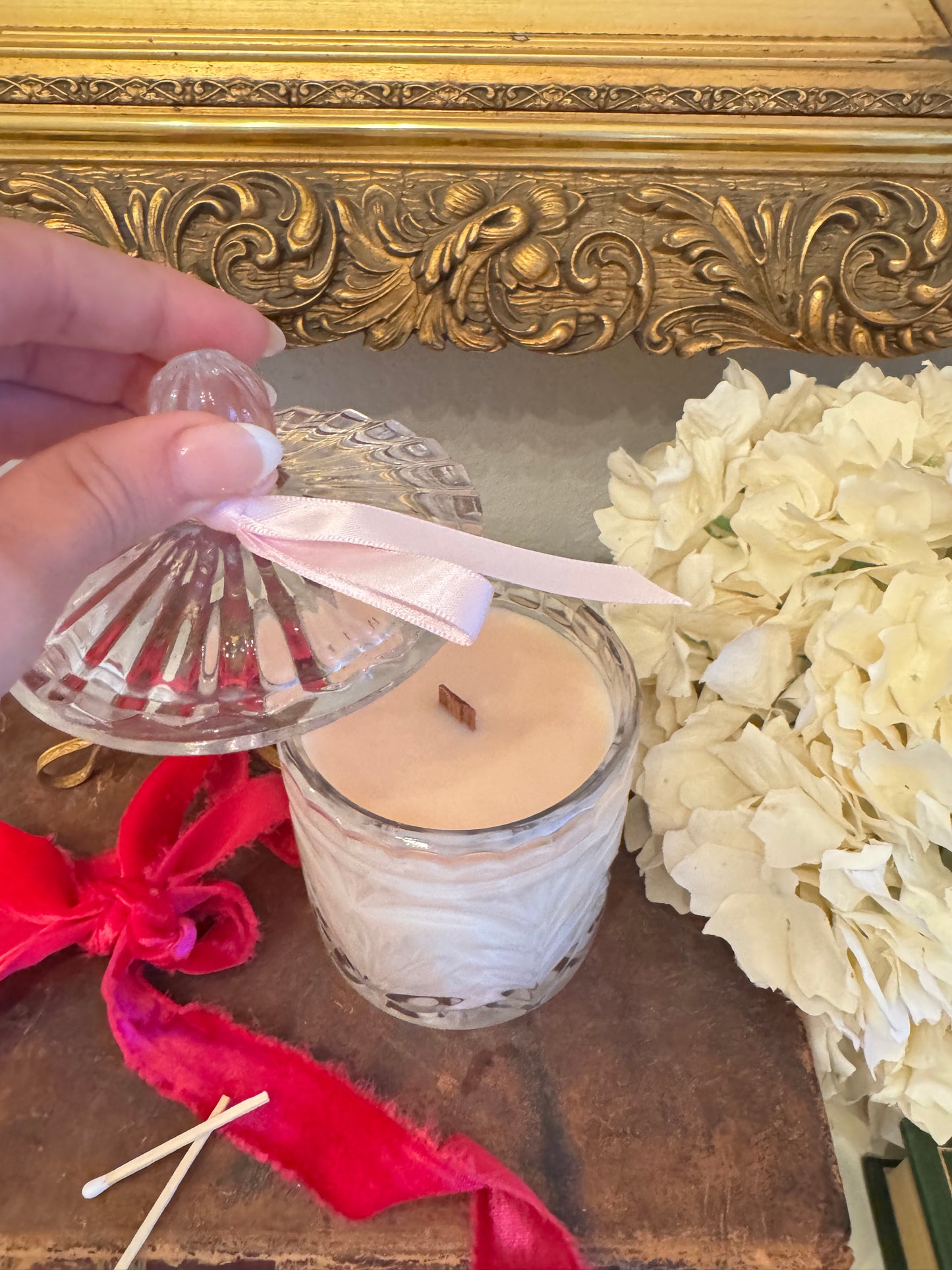 Small Crystal Biscuit Jar Candle