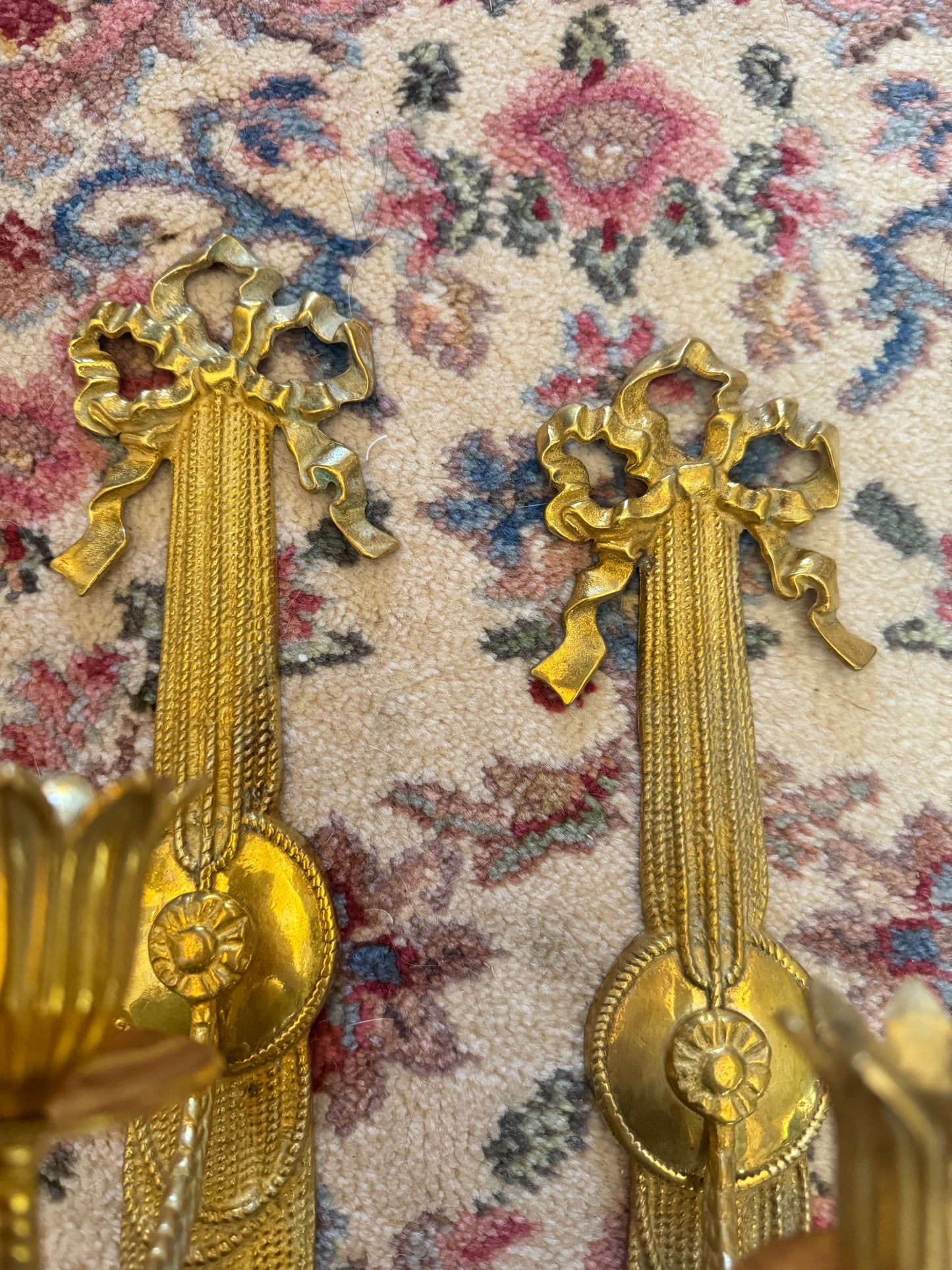 Andrea by Sadek One-Arm Bow Brass Wall Sconces