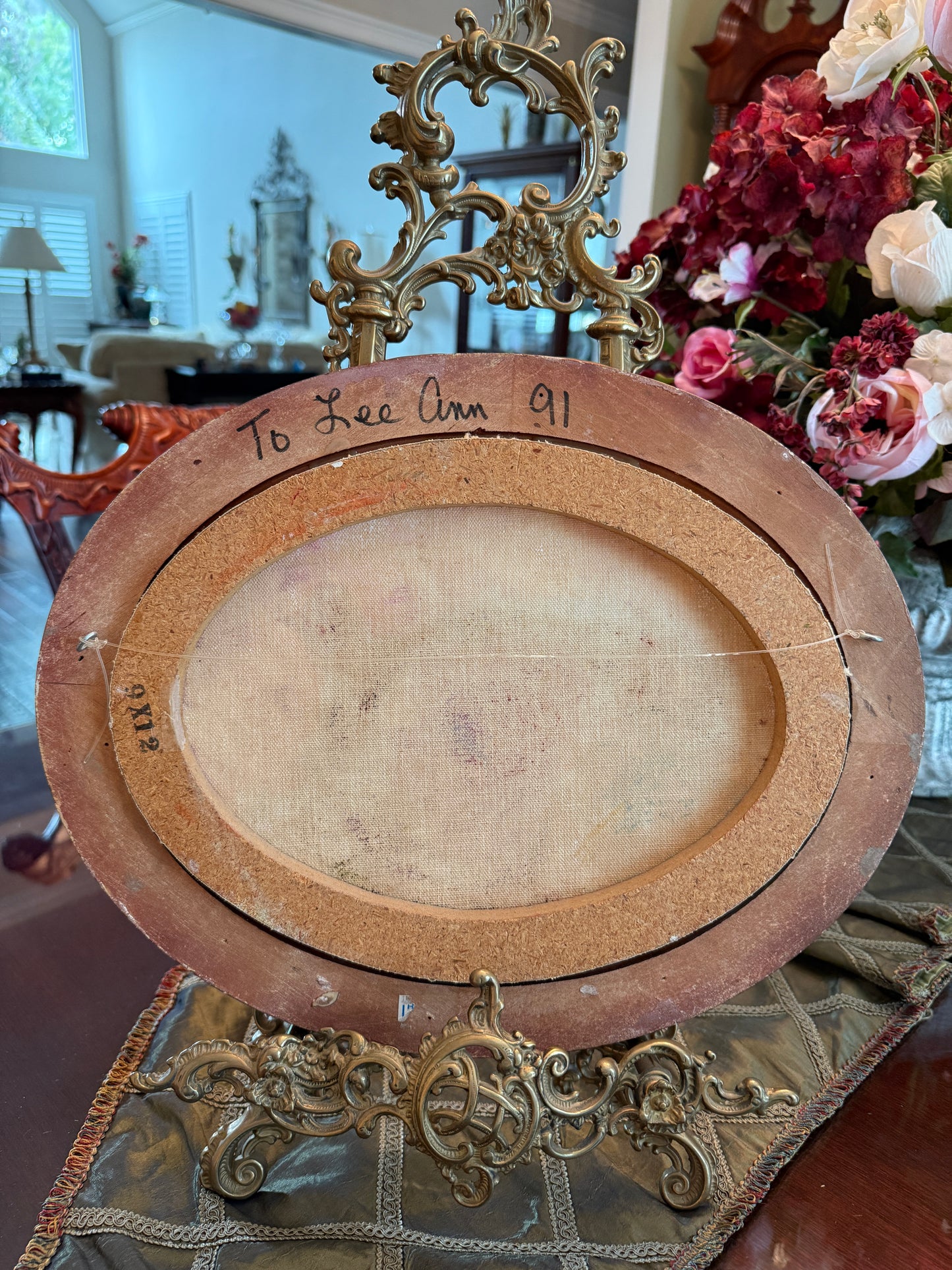 Original Floral Oil on Canvas by Anne Engram 12x15