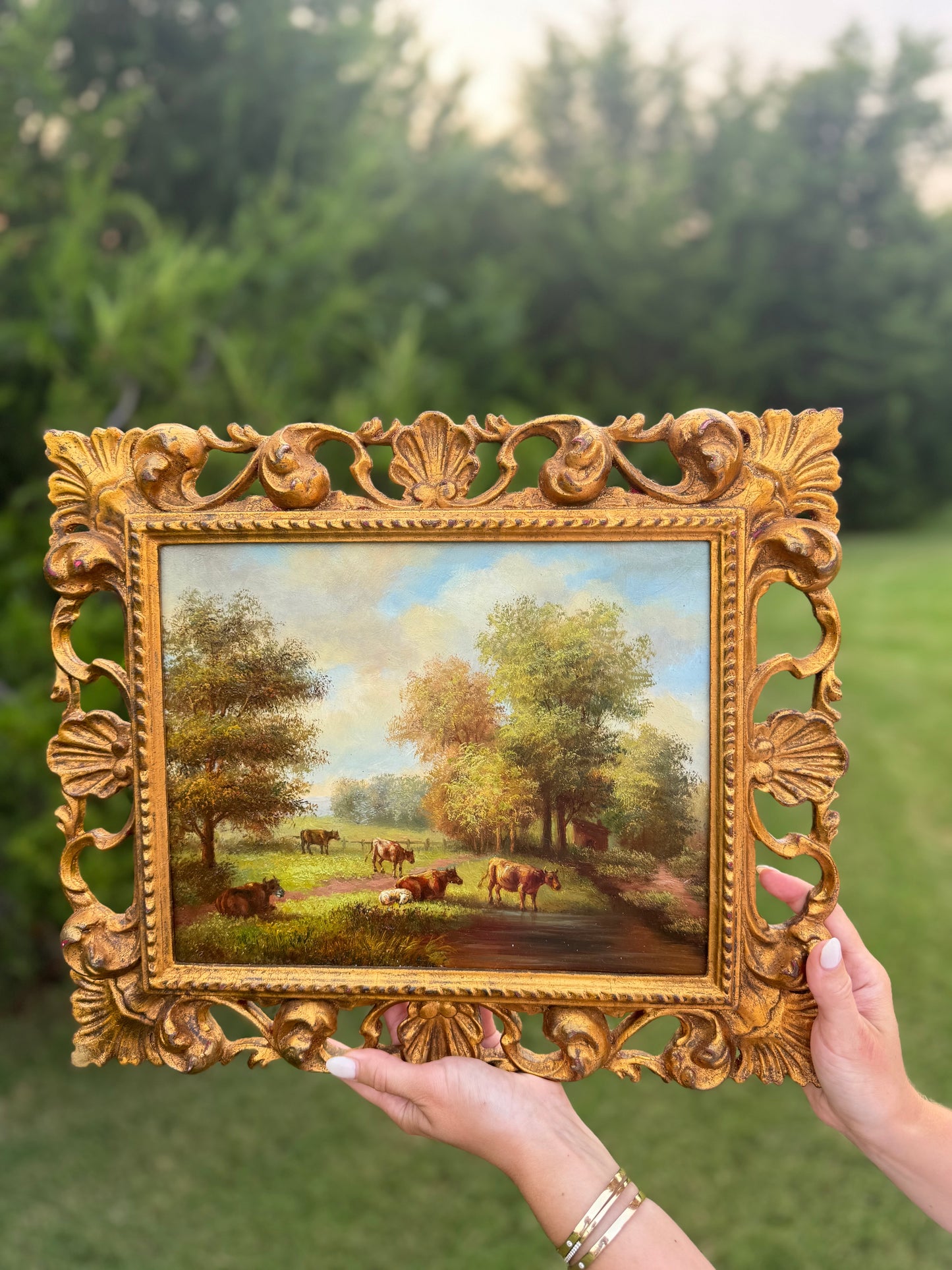 Chelsea House Cow Landscape Oil Painting