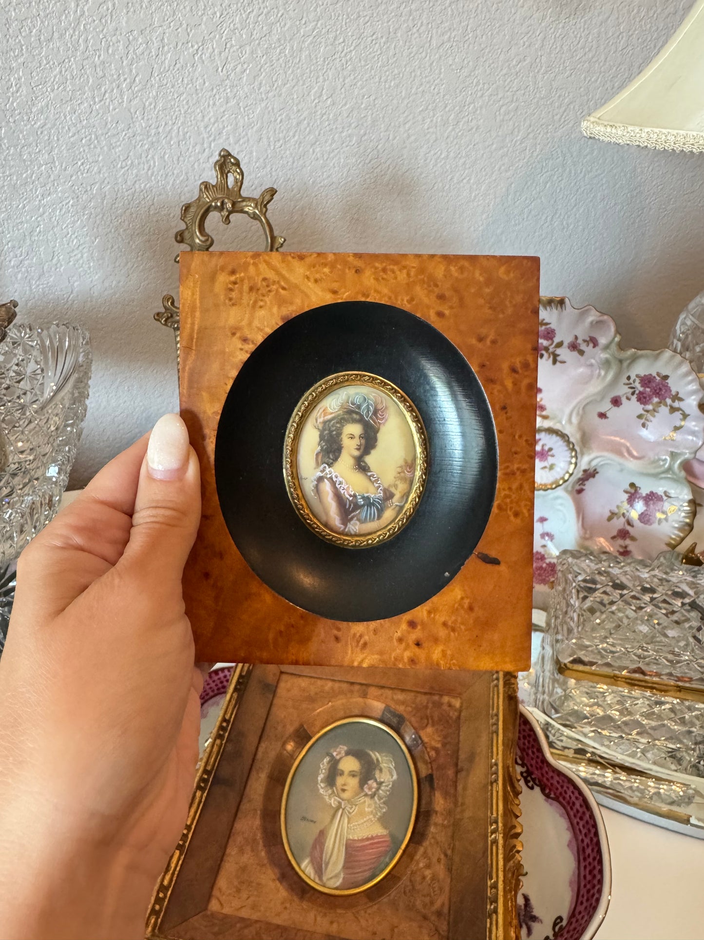 Antique Miniature Portrait of Queen Marie Antoinette