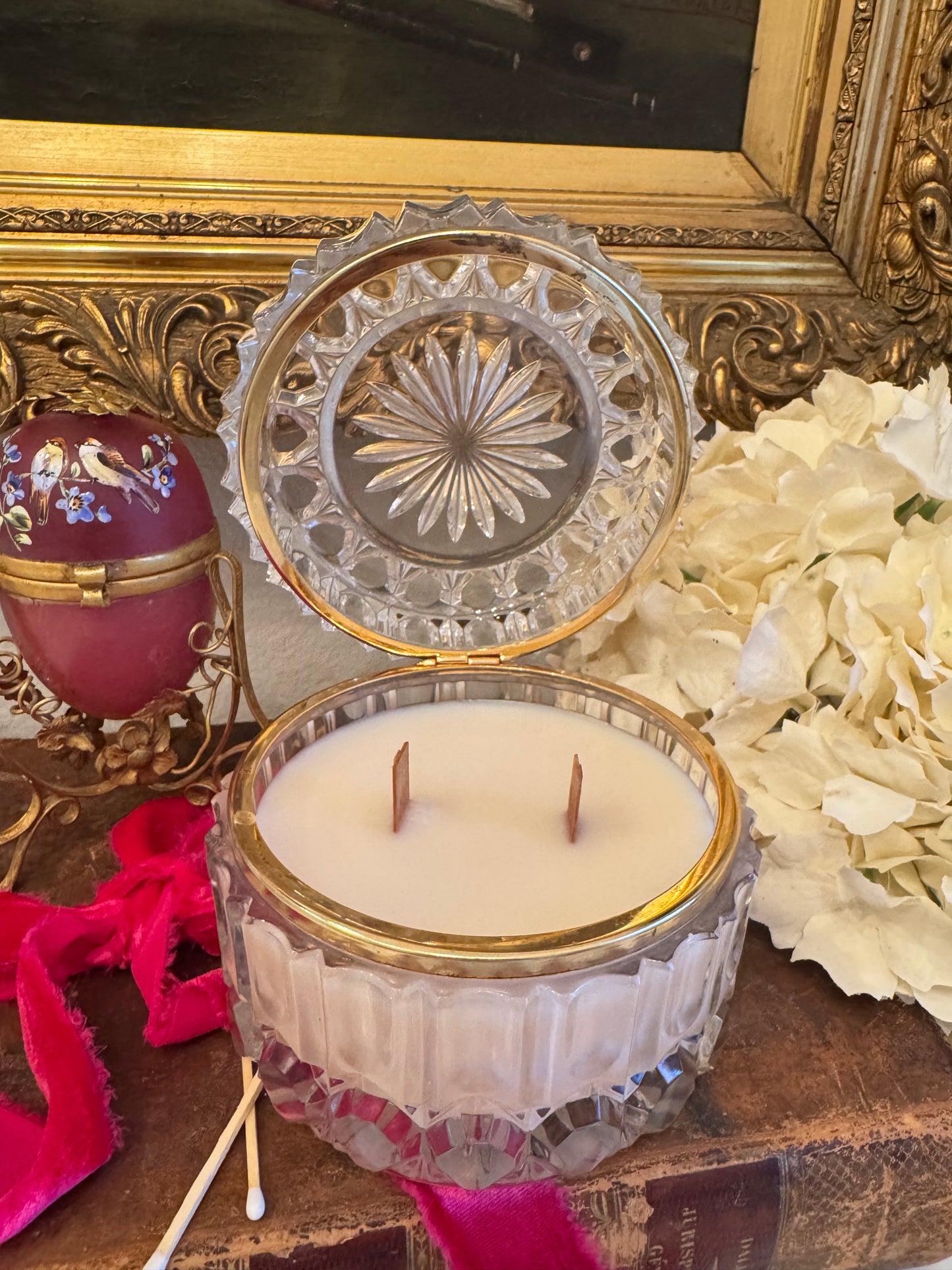 Beautiful Crystal Candled Casket