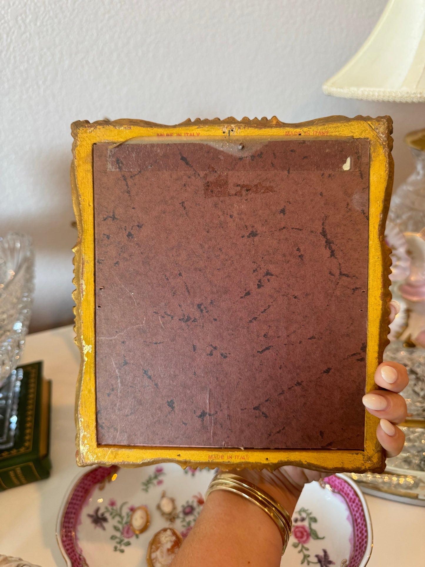 Antique Miniature Portrait of Lady