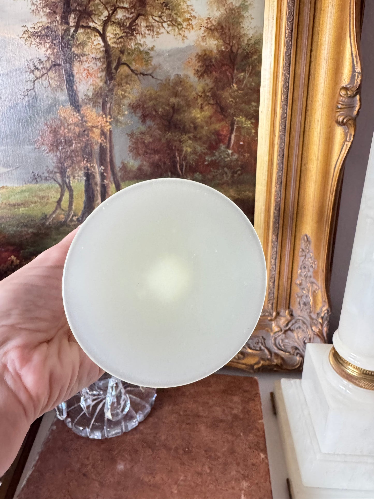 Uranium Antique French Opaline Vase