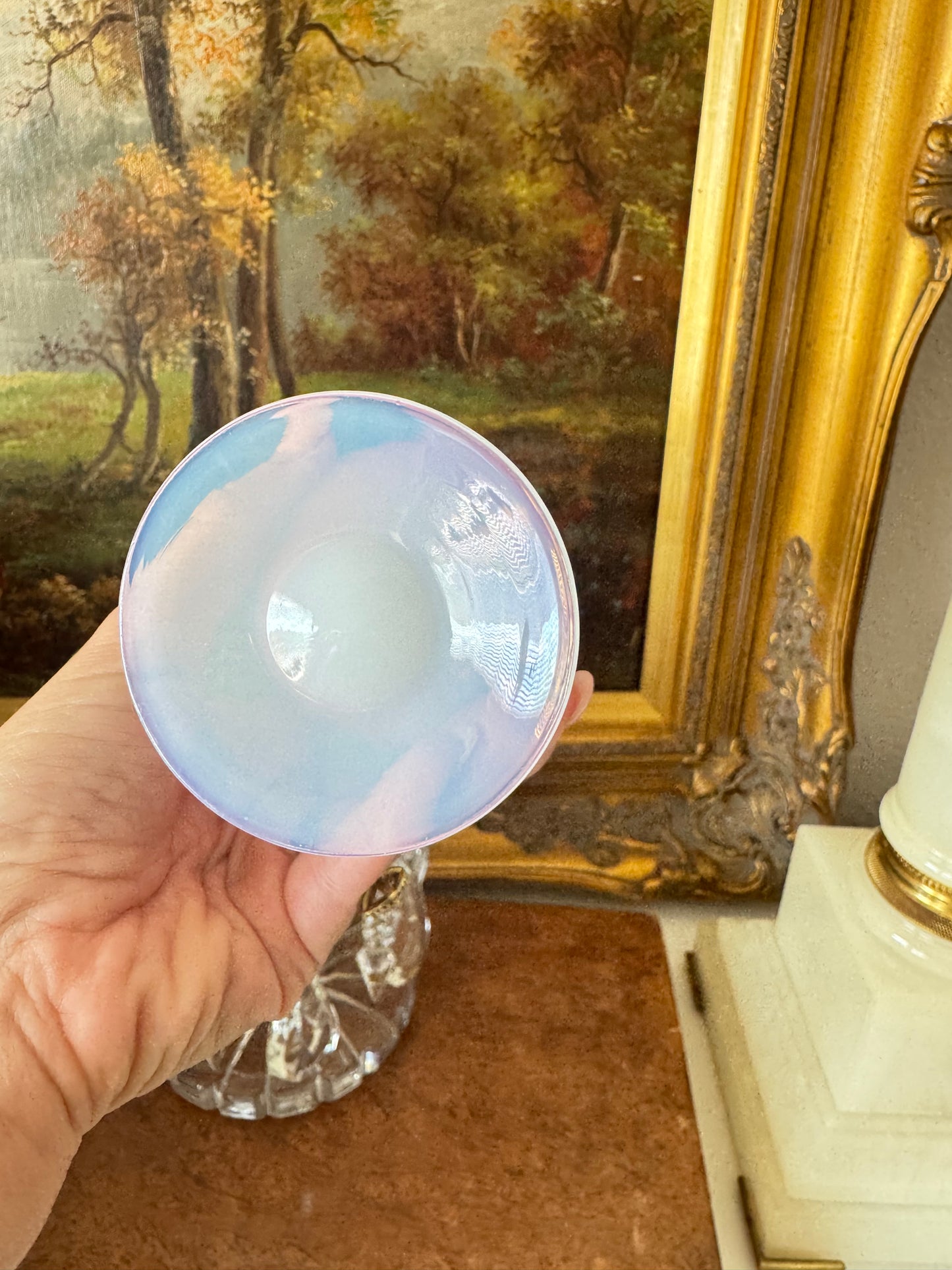 Pink French Opaline Vase