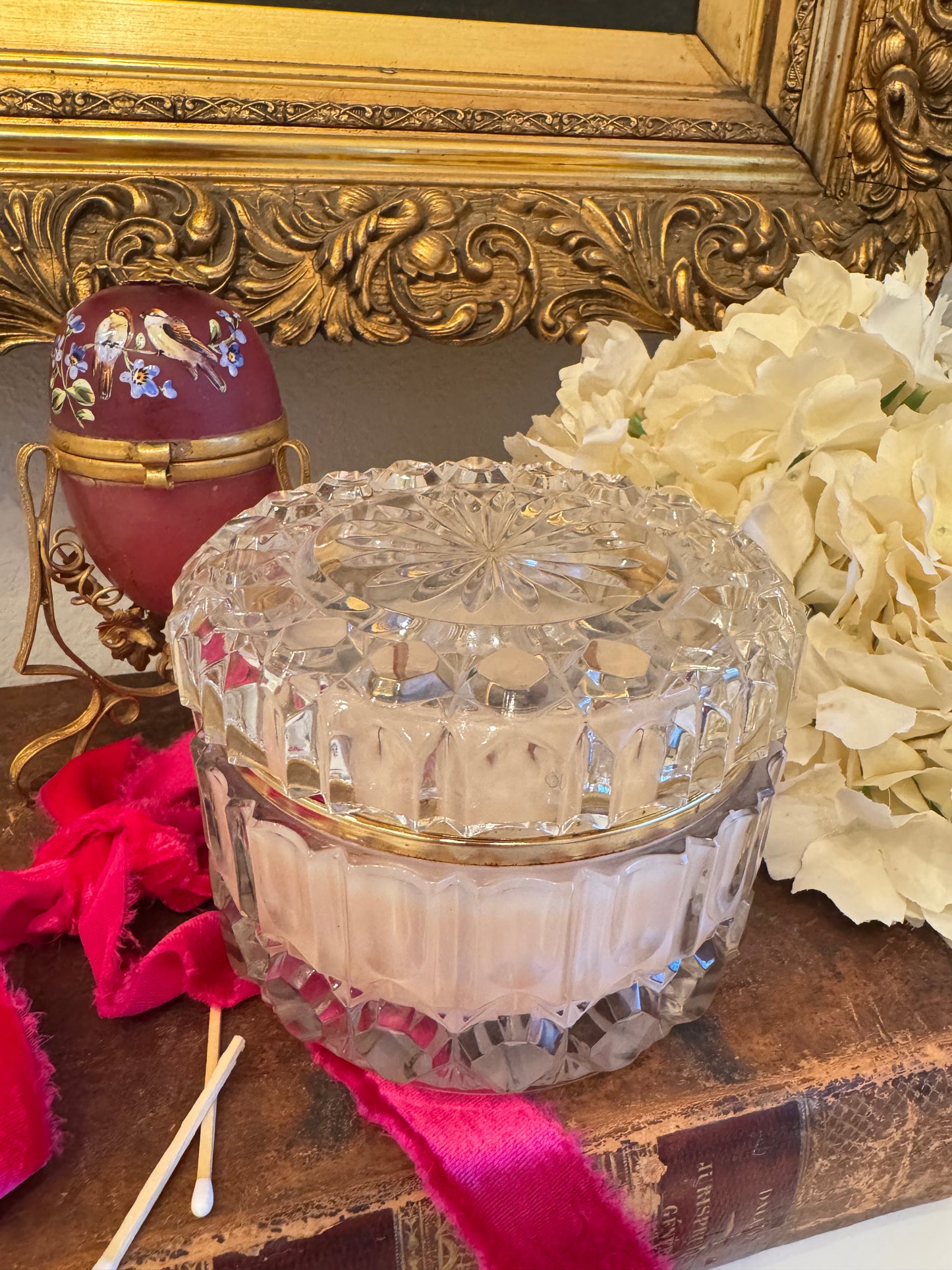 Beautiful Crystal Candled Casket