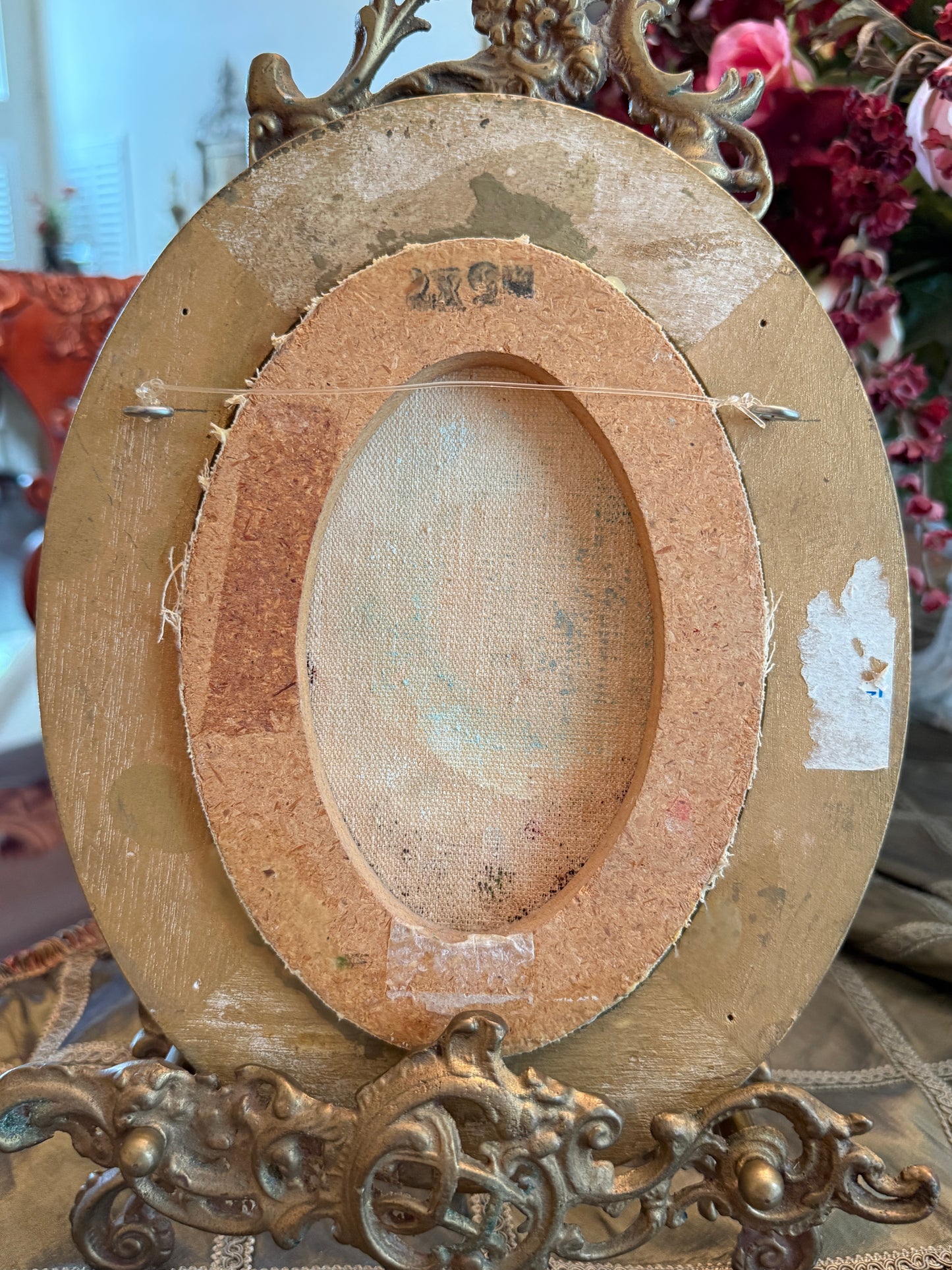 Original Floral Oil on Canvas by Anne Engram 8x10 framed #2