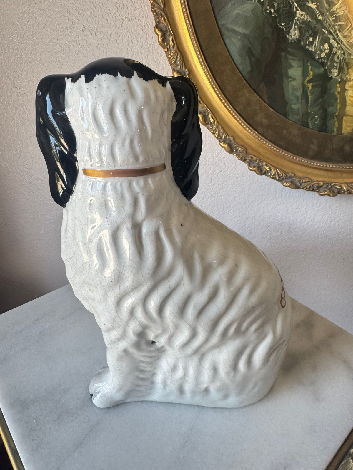 Staffordshire Disraeli Spaniel Dogs - Pair