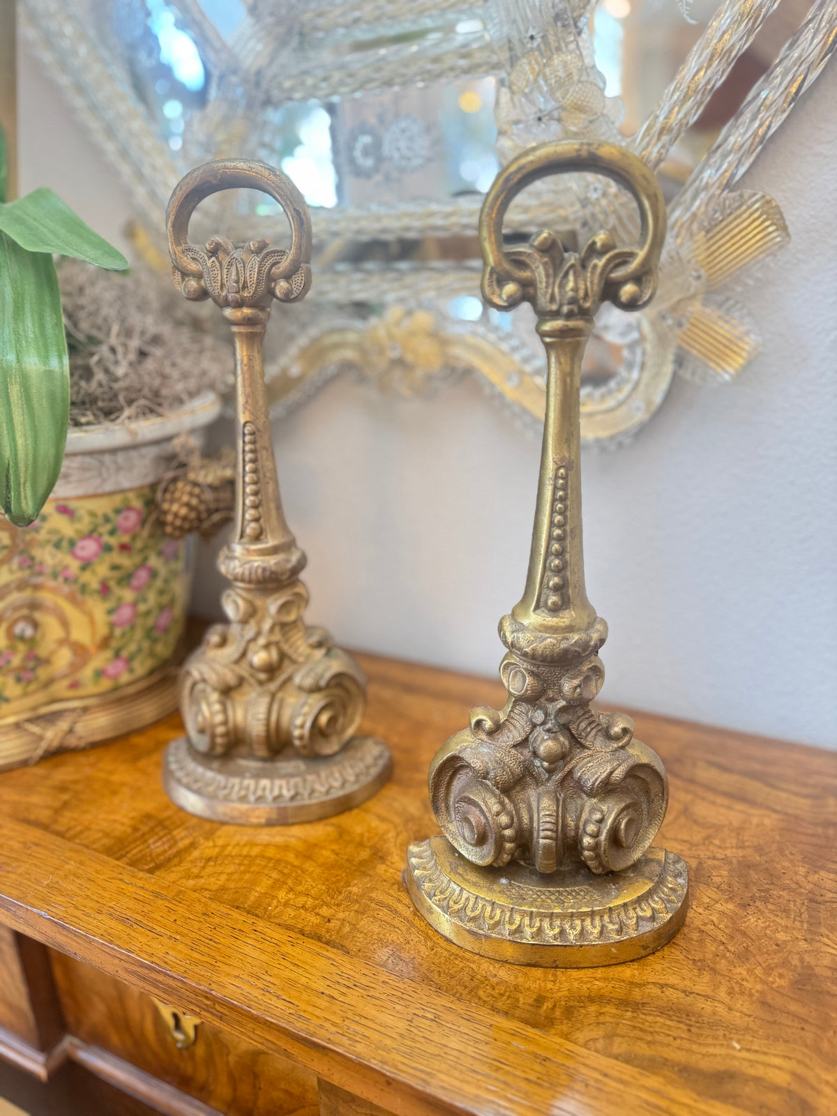 Ornate Brass Doorstops