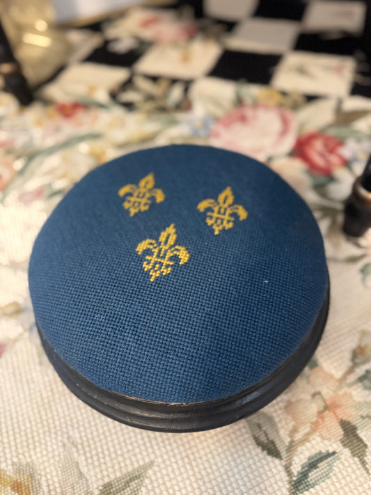 19th Century French Needlepoint Stool