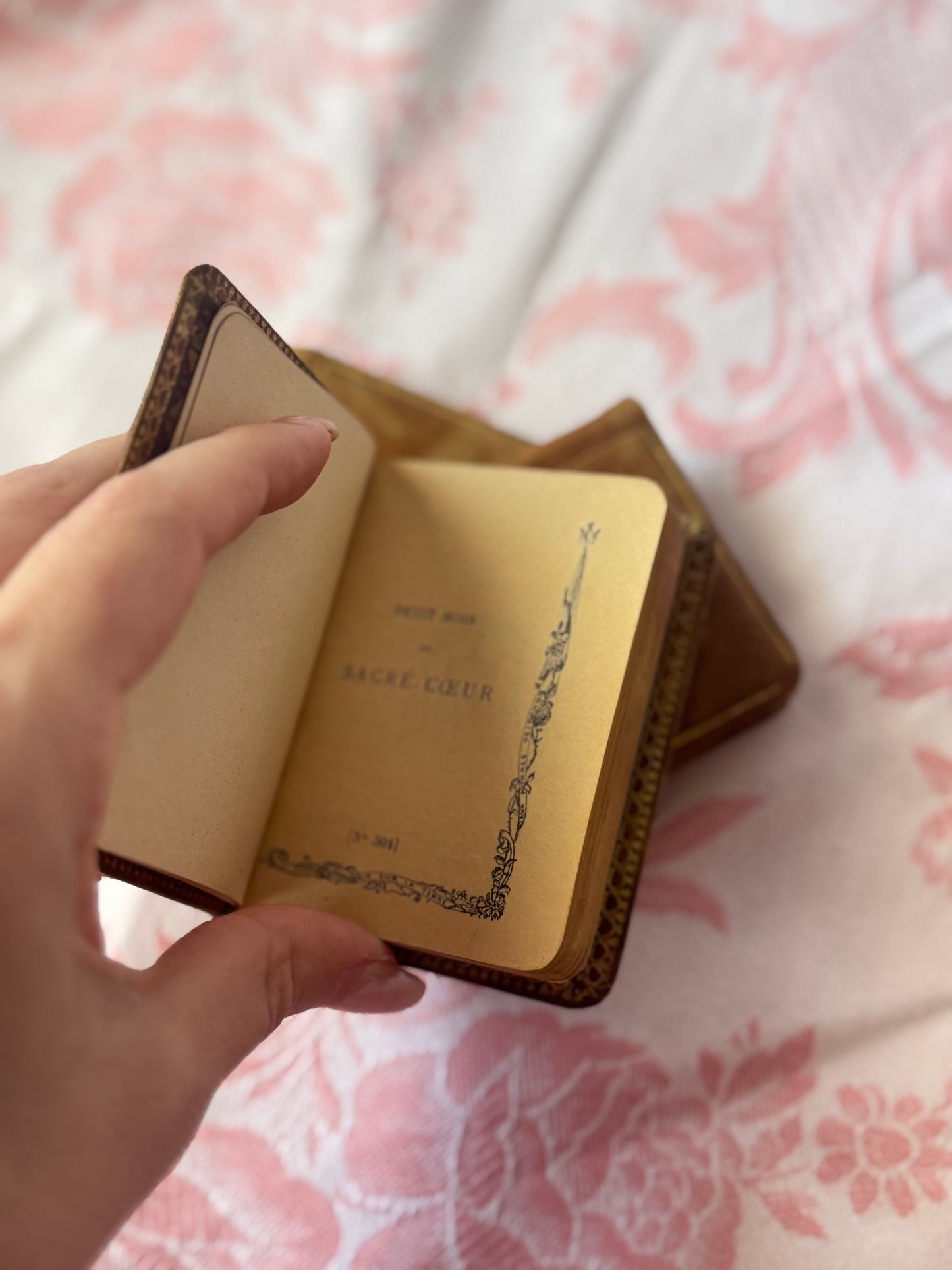 Antique French Devotional Mini Book Set