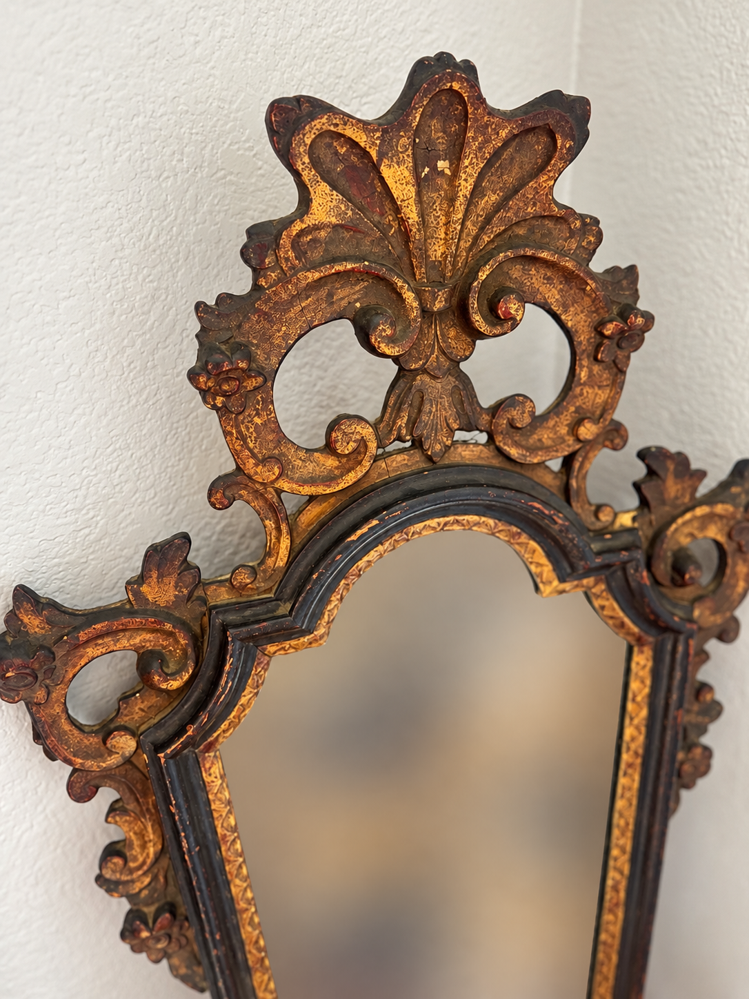 Antique Wood Mirror