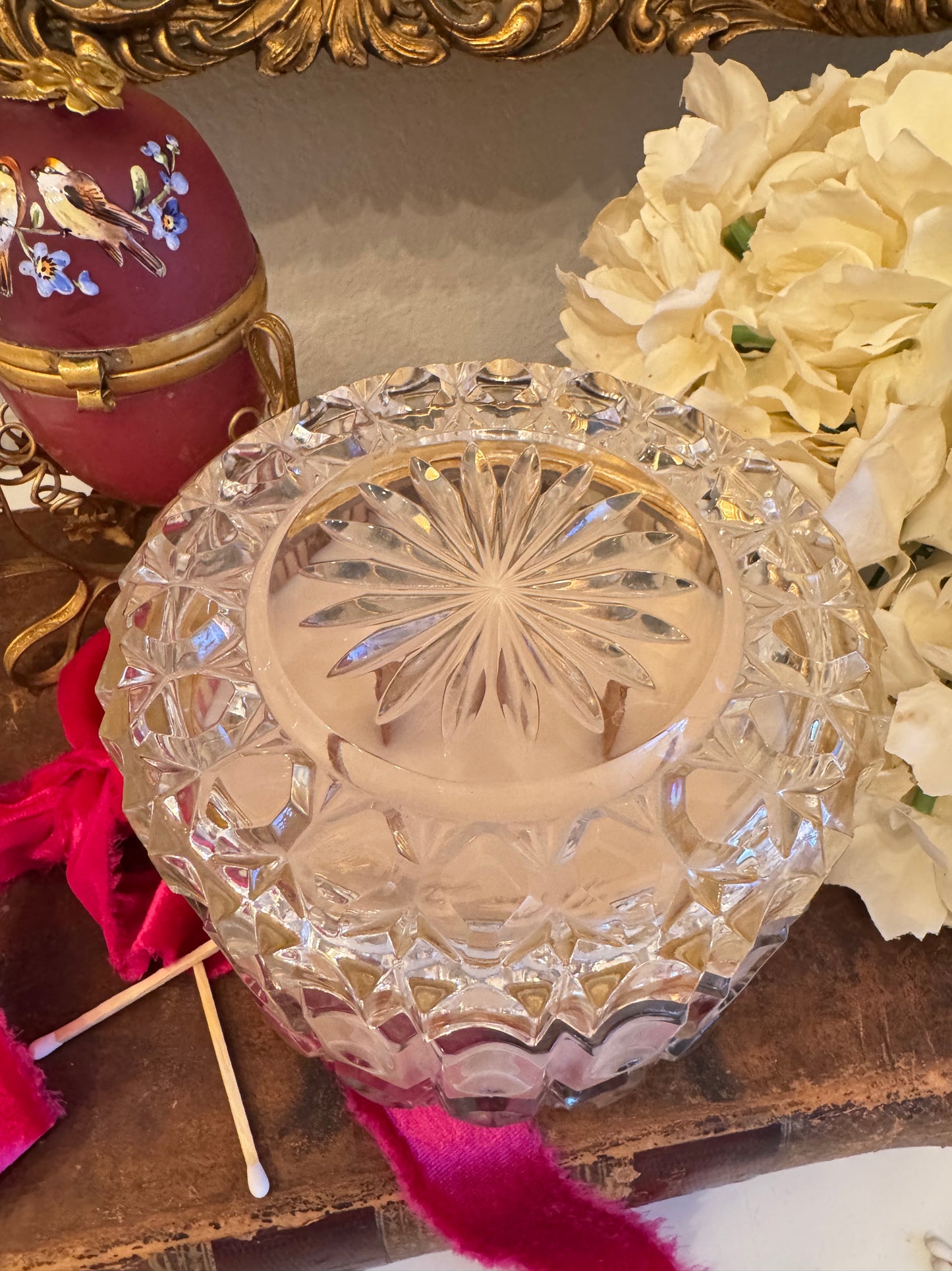 Beautiful Crystal Candled Casket