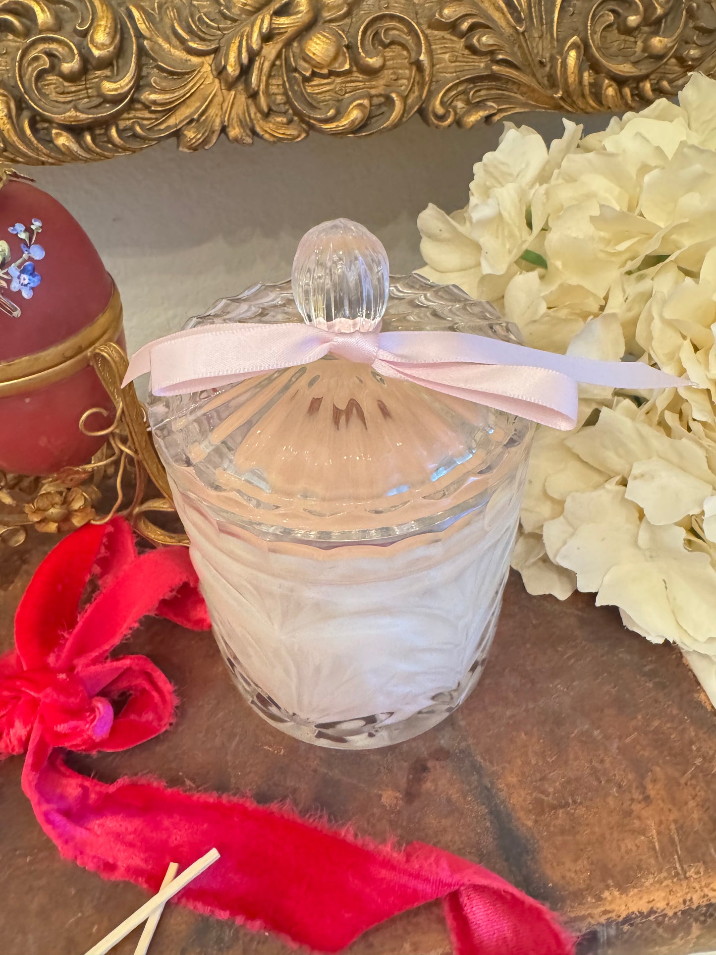 Small Crystal Biscuit Jar Candle