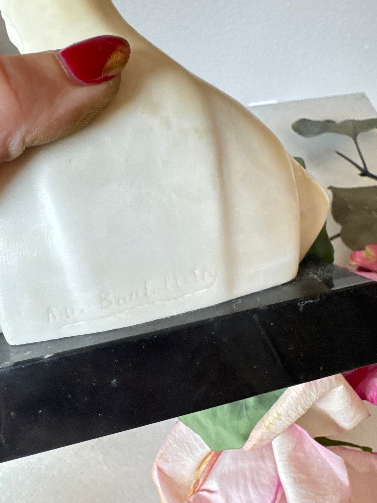Alabaster Madonna and Child, Signed Aldo Bartelletti
