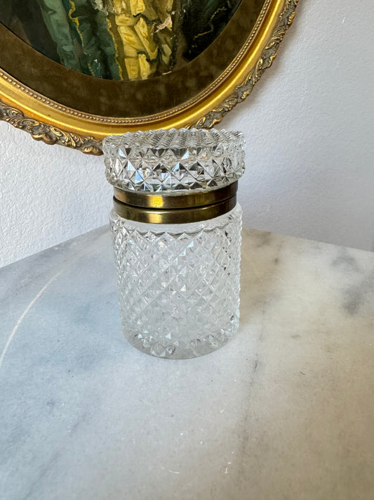 Diamond Point Crystal Casket Box