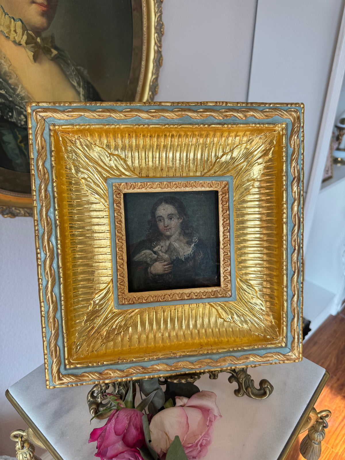 18th Century Portrait of a Girl with a Dove