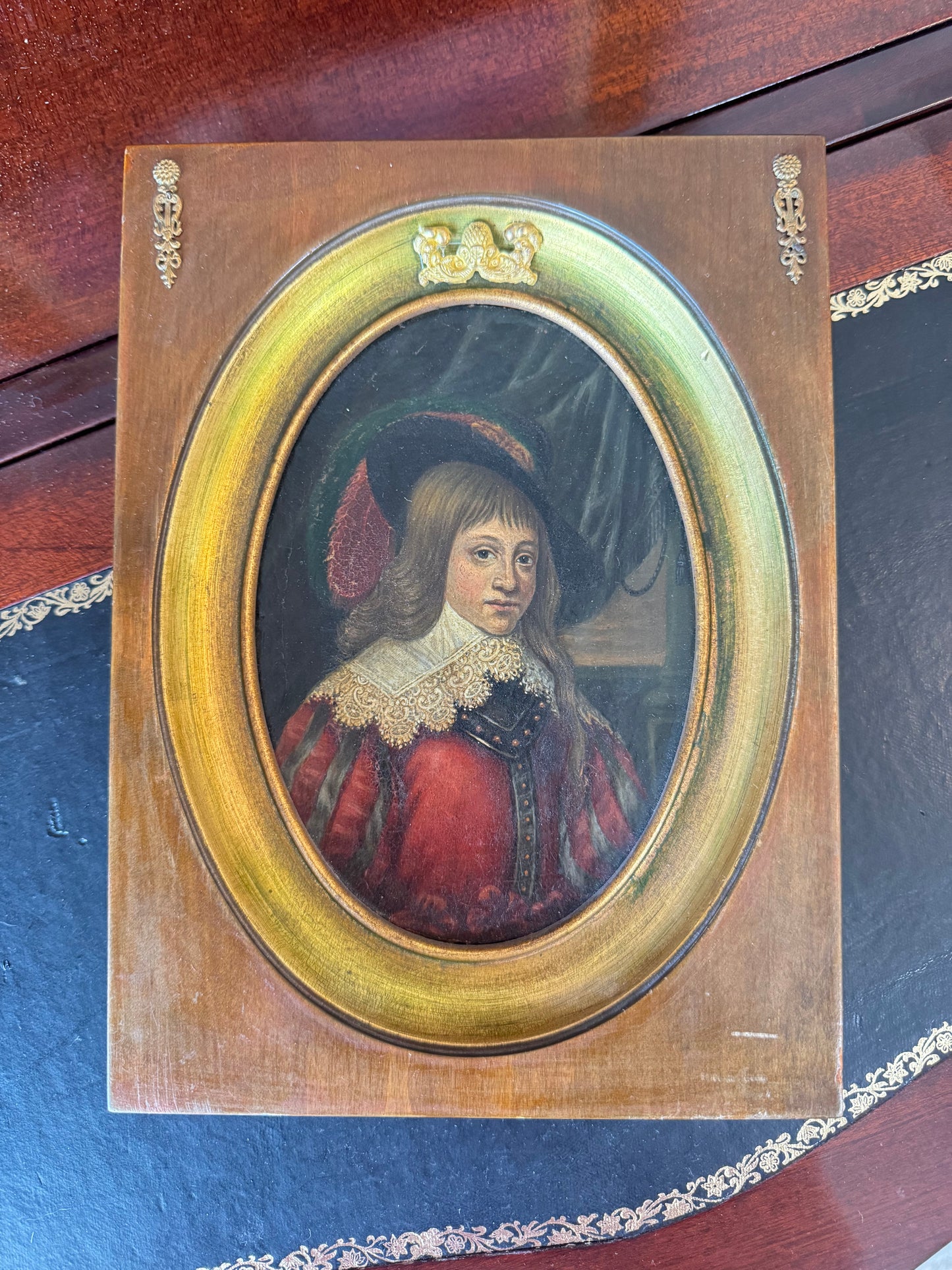 17th/18th Century Portrait of Young Nobleman in Ornate Frame