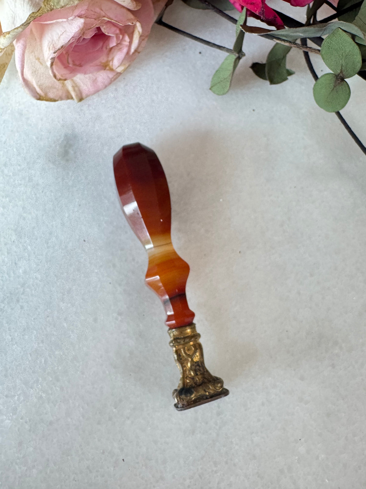 19th Century Carnelian Agate Wax Seal