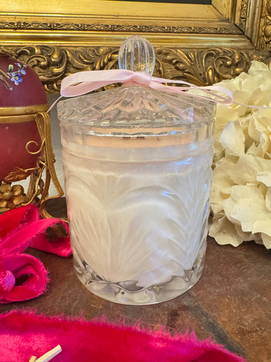 Small Crystal Biscuit Jar Candle
