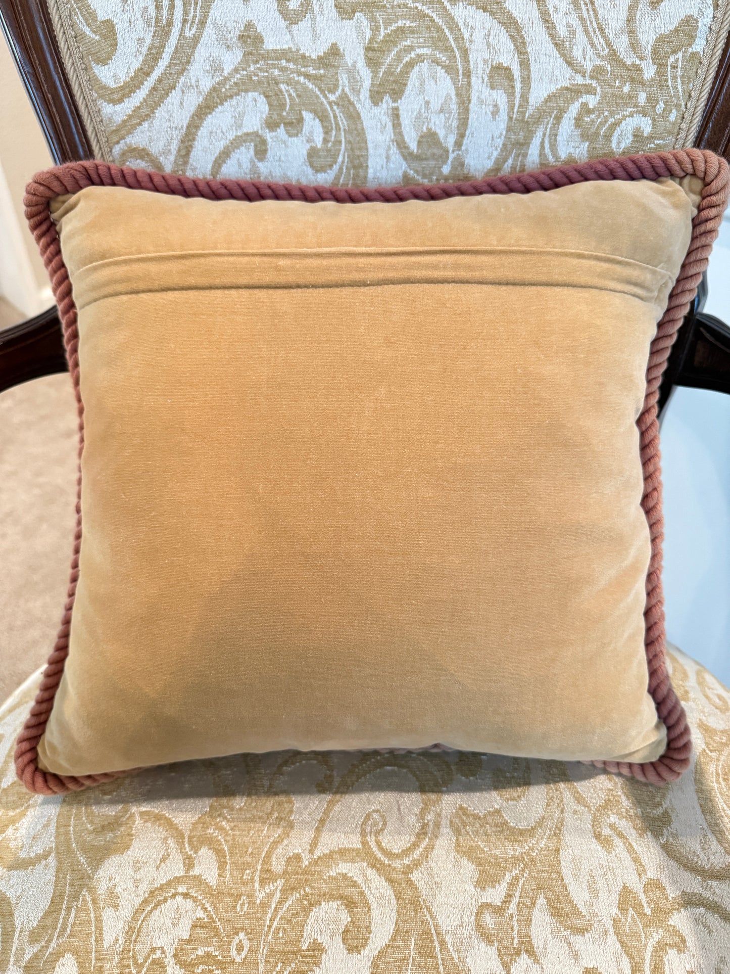 Pug Chinoiserie Needlepoint Pillow