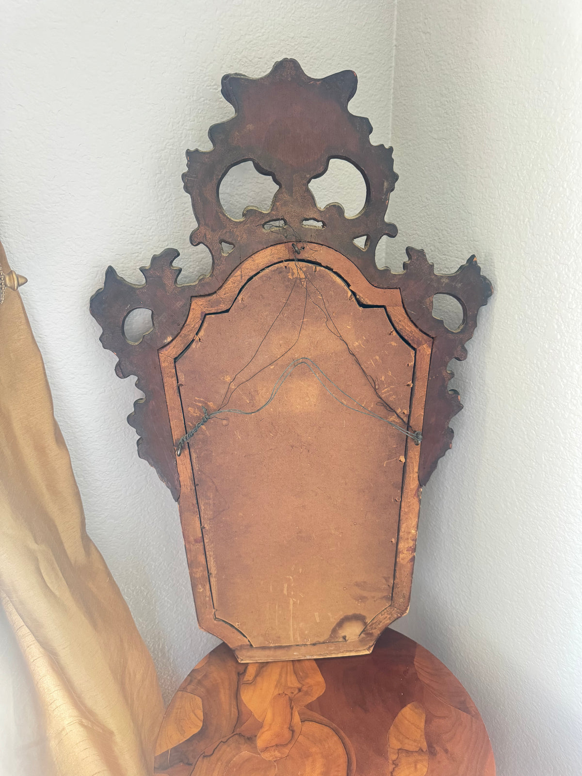Antique Wood Mirror