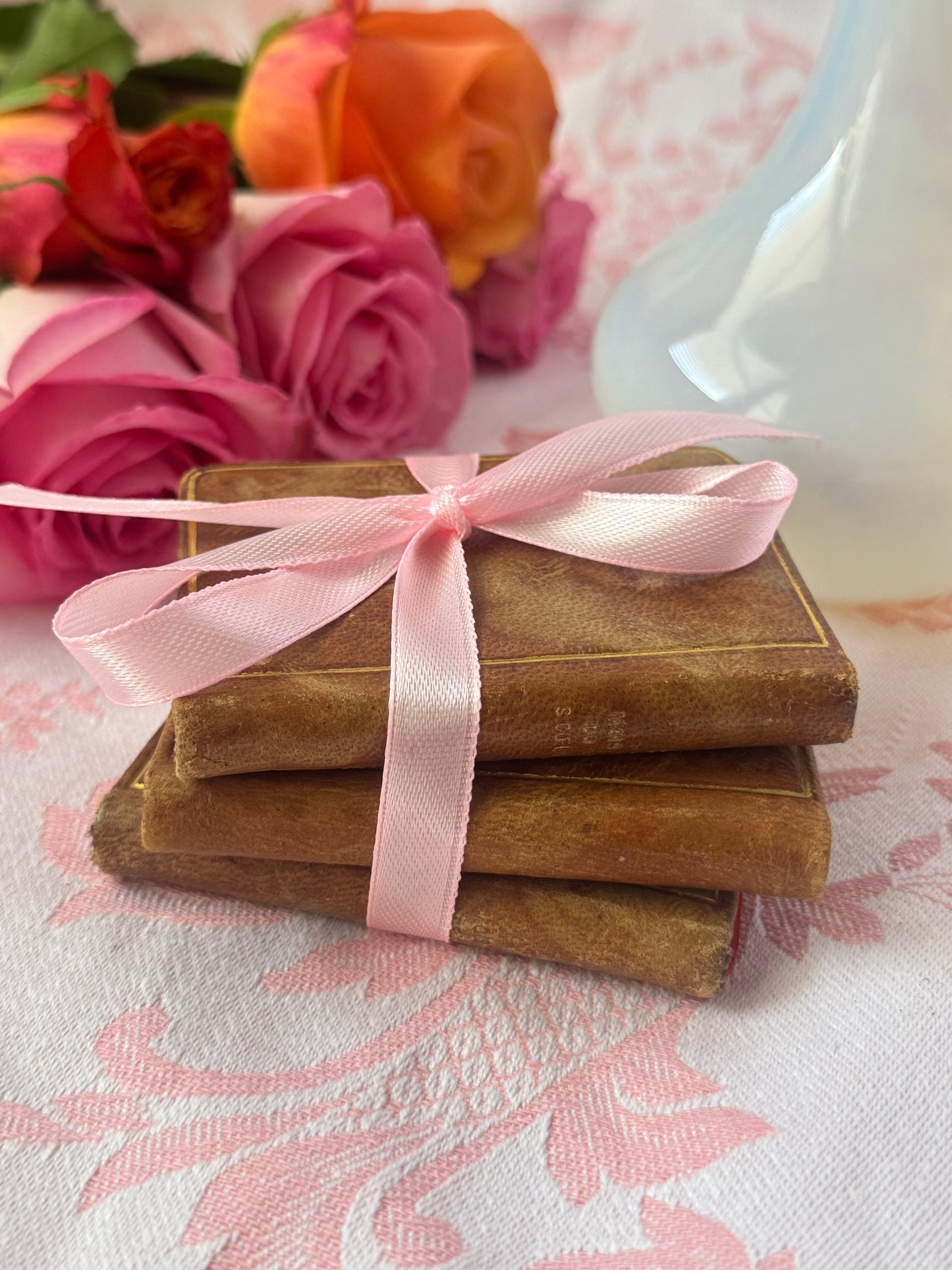 Antique French Devotional Mini Book Set