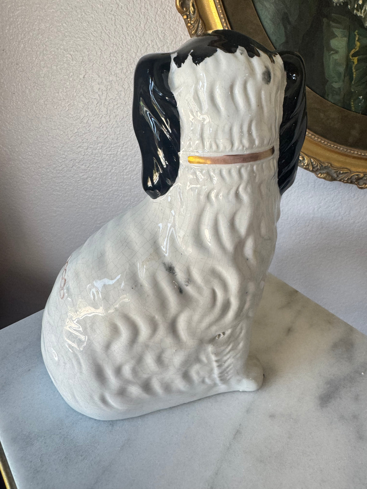 Staffordshire Disraeli Spaniel Dogs - Pair