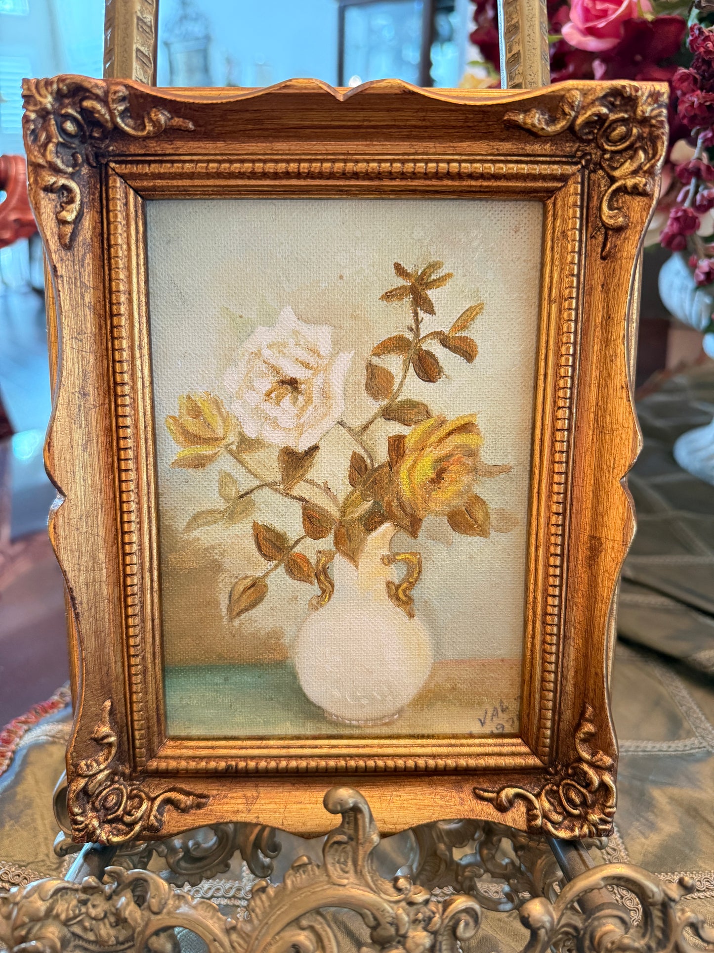 Green and yellow small floral