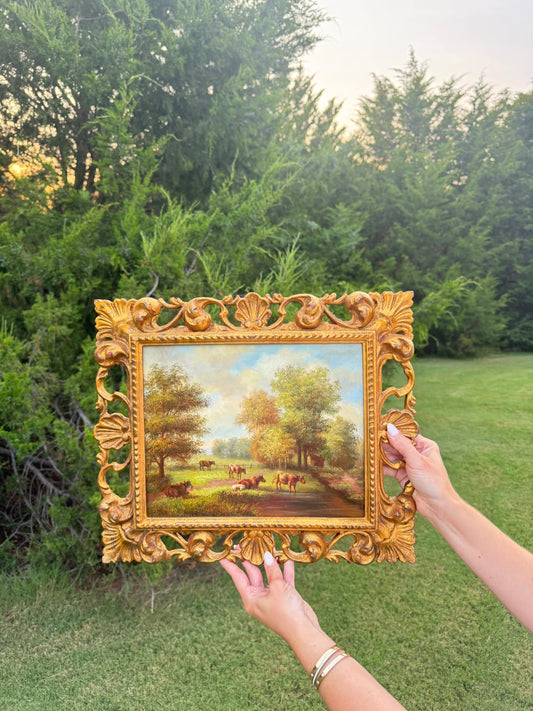 Chelsea House Cow Landscape Oil Painting