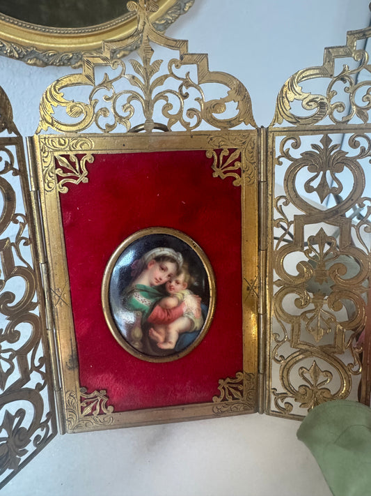 Alphonse Giroux Traveling Altar Triptych