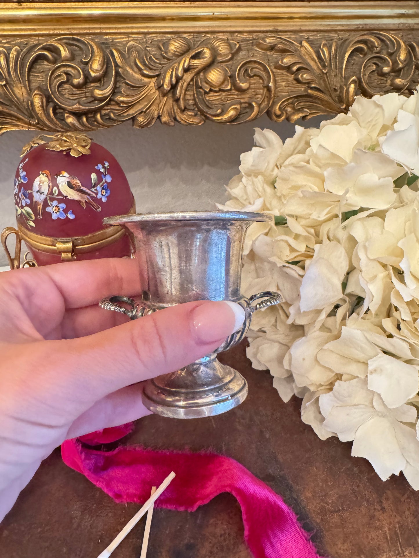 Sterling Silver Match Stick Trophy Cup