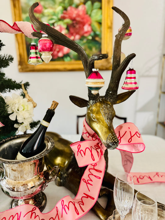 33” Vintage Brass Deer