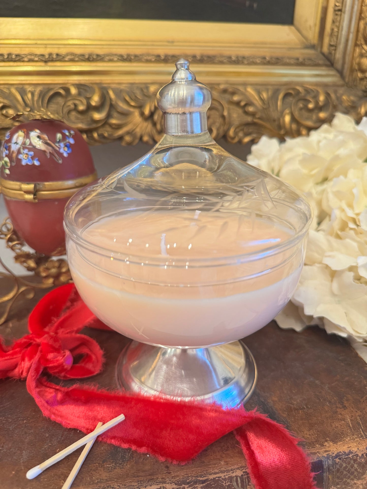 Sterling Silver Compote Candle