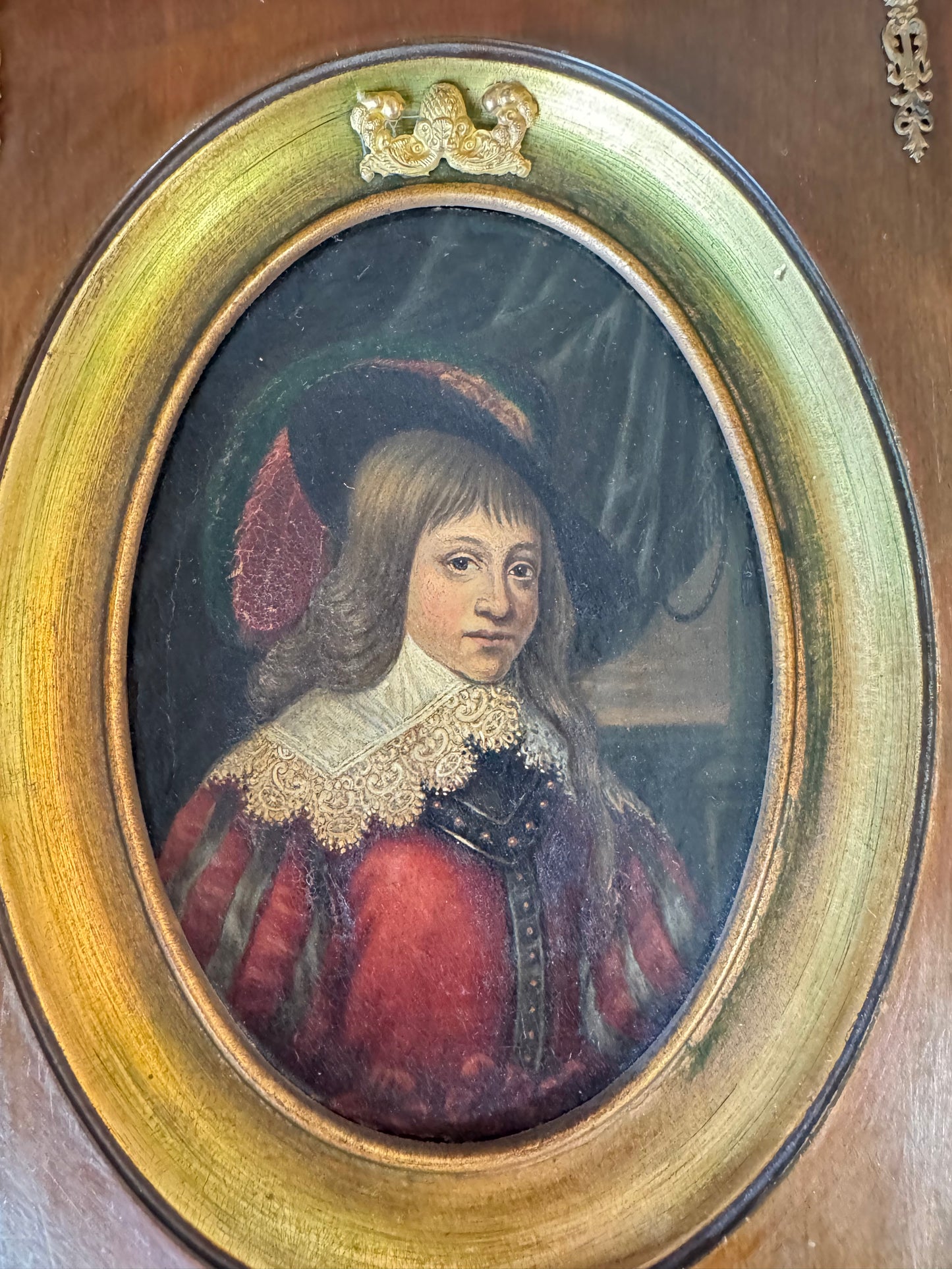 17th/18th Century Portrait of Young Nobleman in Ornate Frame