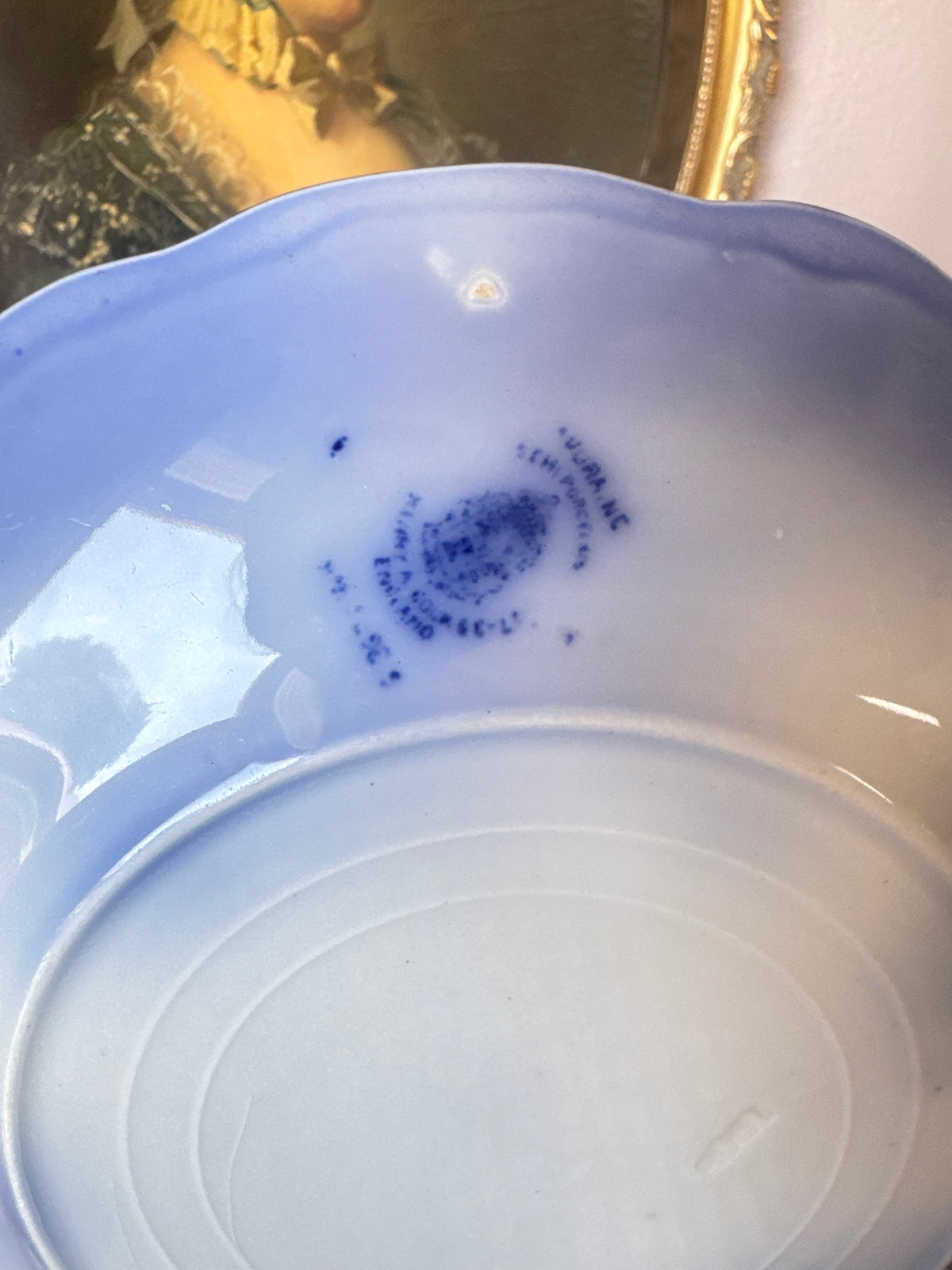 Antique Henry Alcock Touraine Flow Blue Platter