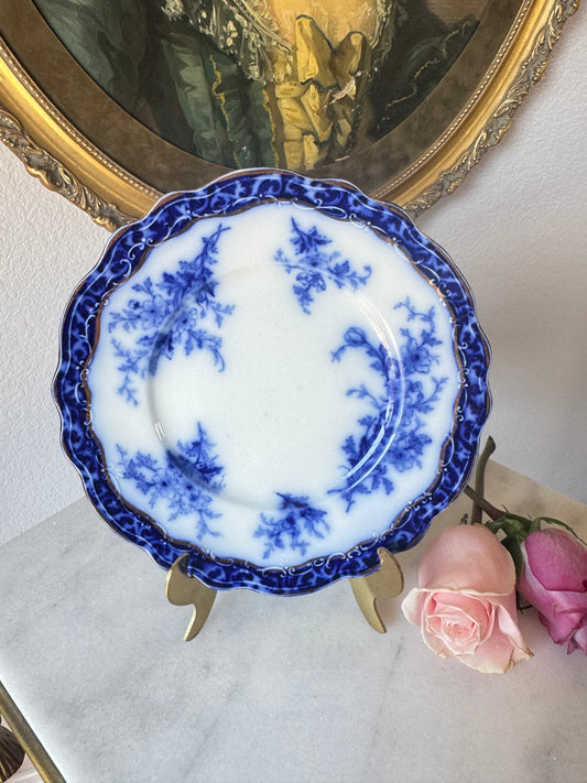 Antique Henry Alcock Touraine Pattern Flow Blue Plate