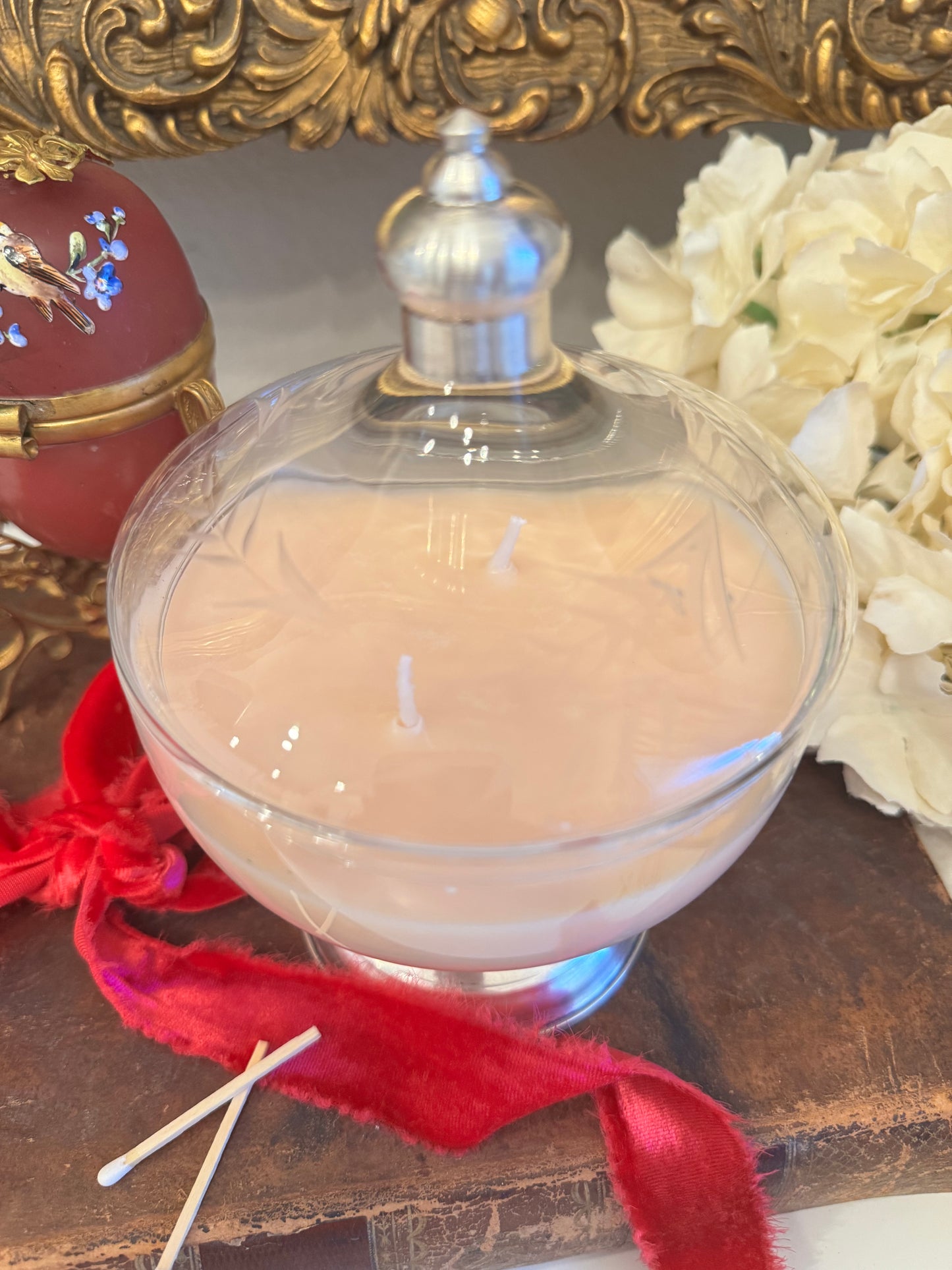 Sterling Silver Compote Candle