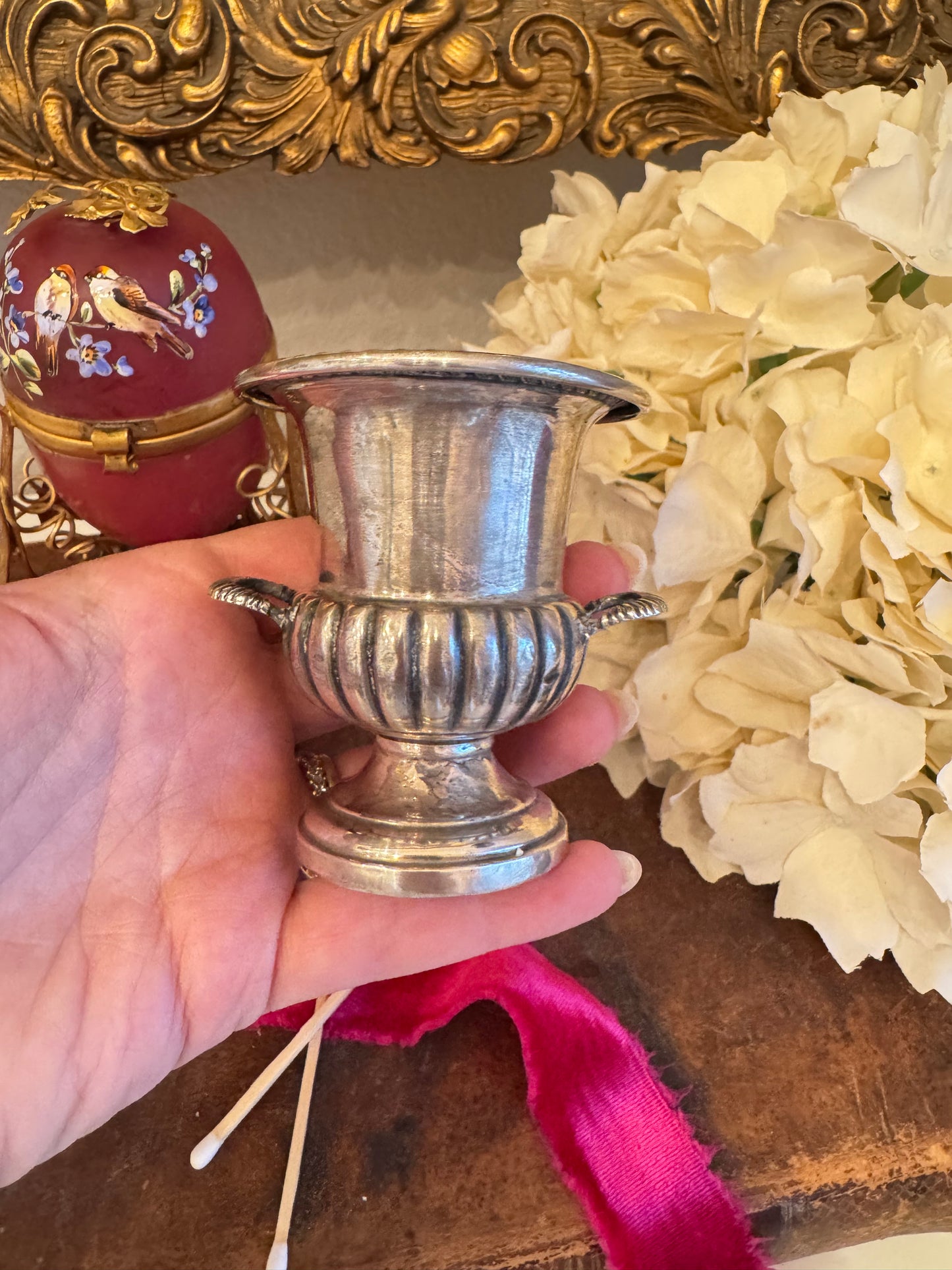 Sterling Silver Match Stick Trophy Cup