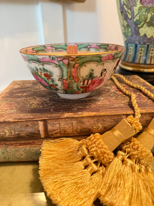 Rose Medallion Bowl Candle — Balsam, Eucalyptus & Wild Berry