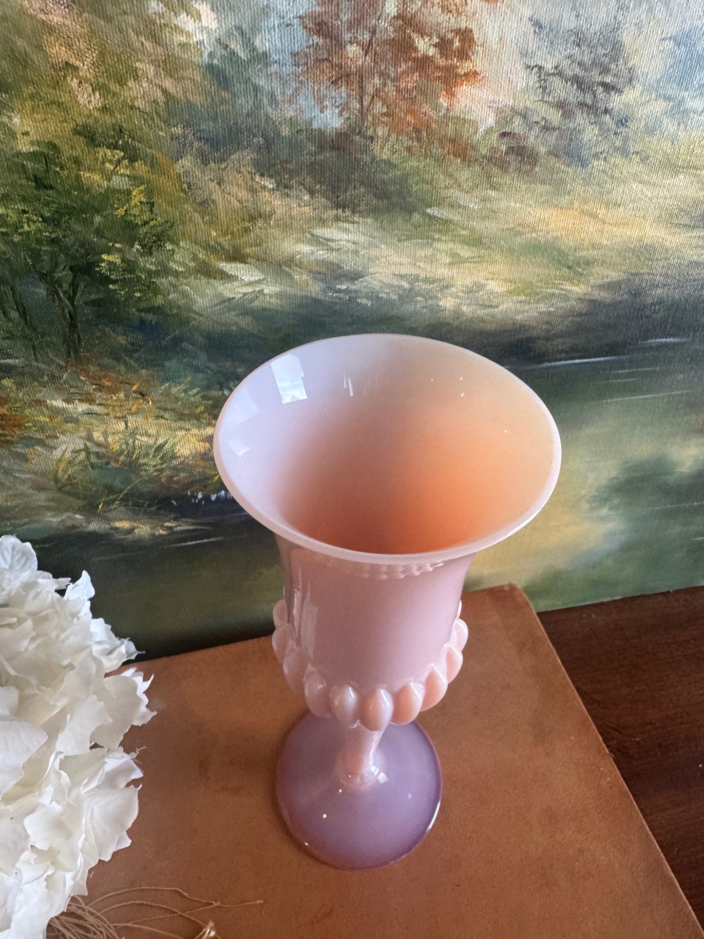 Bulle De Savon Pink Opaline Vase