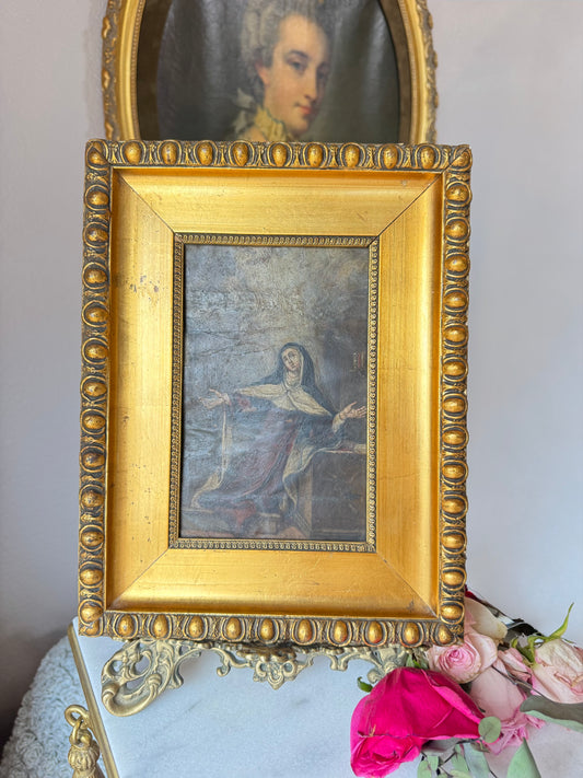 17C Oil on Copper Devotional Painting | Saint Teresa of Jesus
