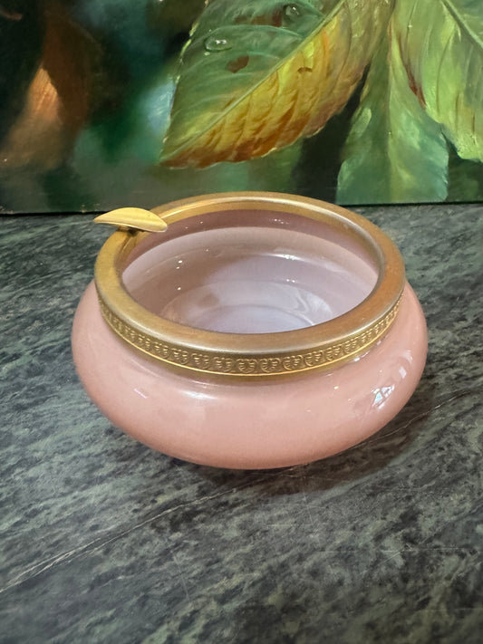 Vintage Pink Opaline Ashtray