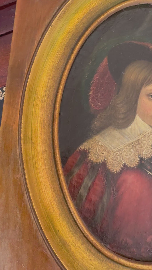 17th/18th Century Portrait of Young Nobleman in Ornate Frame